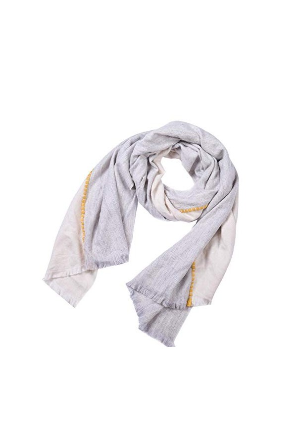 YUANCHENG Écharpe Femme Patchwork Écharpe Pashmina Châle Wrap Écharpe Couverture Châles et Wraps, Bleu, Taille Unique