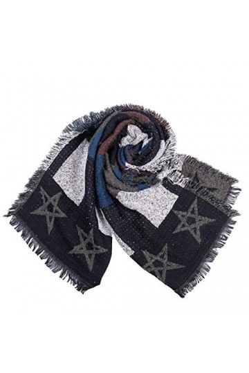 YUANCHENG Écharpe Femme Patchwork Écharpe Pashmina Châle Wrap Écharpe Couverture Châles et Wraps, Noir, Taille Unique