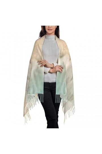 ASEELO Écharpe au toucher cachemire – Fond avec papillons de nuit, écharpes légères pour femmes, grands châles et écharpes, C