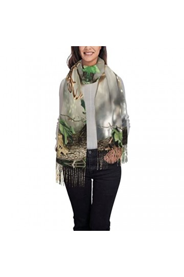 ASEELO Écharpe au toucher cachemire – Spirit of the Lotus – Écharpes légères pour femmes, grands châles et écharpes pour le p