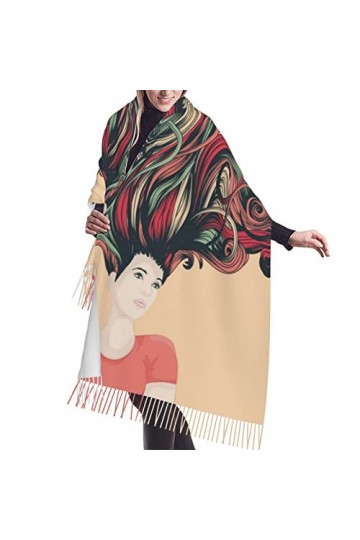 Écharpe au toucher cachemire – Écharpes légères pour femme, grands châles et écharpes pour le printemps, lautomne et lhiver