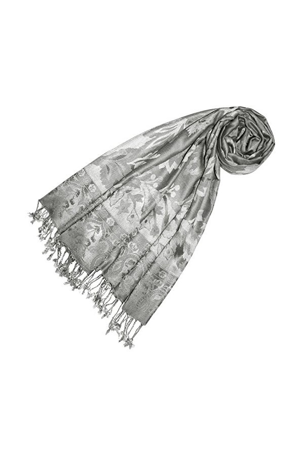LORENZO CANA Pashmina de 100% viscose pour la femme – écharpe avec les mesures de 70 x 200 cm - une étole attrayante et noble