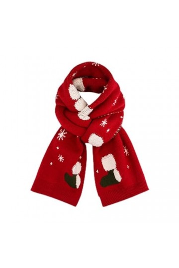 ETHKIA Écharpe de Noël en tricot pour femme - Chaleur hivernale - Polyvalent - Châle et tour de cou, RD2., Womens Cashmere Sc