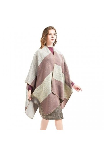 QBREZA Écharpe pashmina soyeuse pour femme - Écharpe de cheval ouverte sur le devant