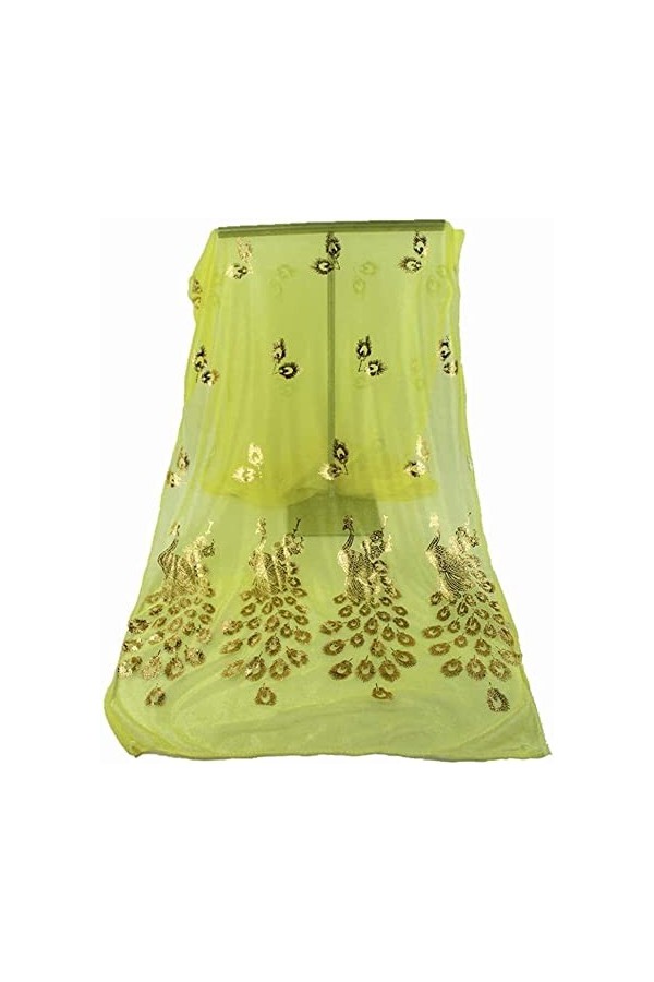 Cusstally Écharpes for Femmes Écharpe Douce Fleur Dame Femmes Wrap étole Pashmina châle Longue Paon Multicolore écharpe Boucl