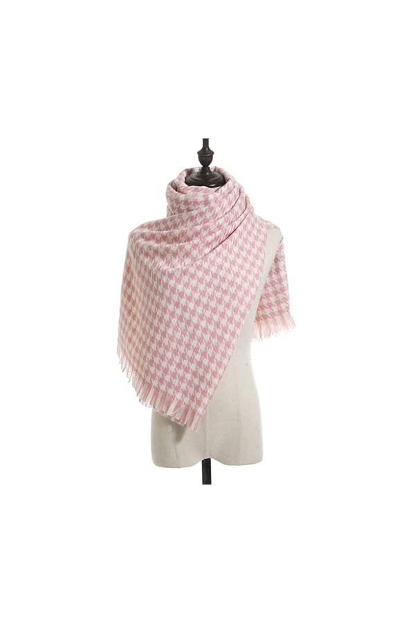 ZLLY Écharpe en Laine Hiver, Écharpe Plaid en Laine, Pashmina Châle pour Les Femmes, Longues Grandes Écharpes Réversibles Cha