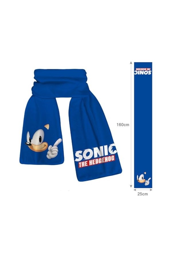 BebExi Sonics Anime Écharpe dhiver pashmina châle chaud dhiver cache-cou Cadeaux de Noël, multicolore, taille unique