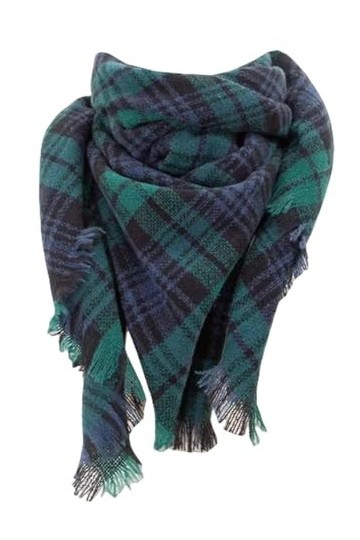 BOQUN Écharpe Femmes Winter Scarf Triangle Scarpe Tricotée Casual Ladies Plaid Pashmina Châle Et Enveloppez Des Foulards Fall