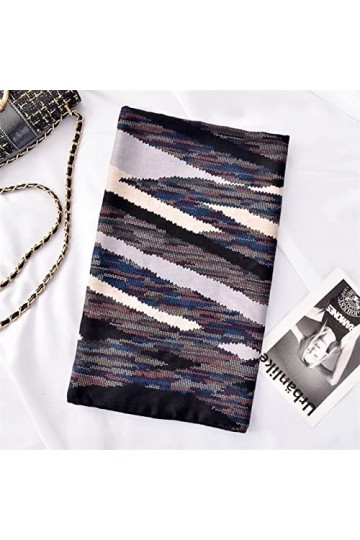 WYCSDD Dames Mode Viscose Châle Écharpe Femmes Wrap Pashmina Étole Hijab Snood 180 * 90Cm, 02