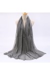 WYCSDD Dames Hiver Mode Plaine Tie-Dye Frange Viscose Châle Écharpe Femmes Wrap Pashmina Étole Hijab Snood,03