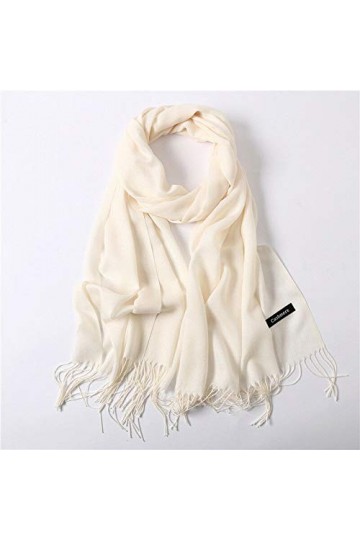 HoitoDeals Long châle pashmina en soie chaude en cachemire pour femmes et hommes