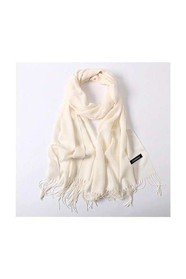 HoitoDeals Long châle pashmina en soie chaude en cachemire pour femmes et hommes