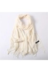 HoitoDeals Long châle pashmina en soie chaude en cachemire pour femmes et hommes