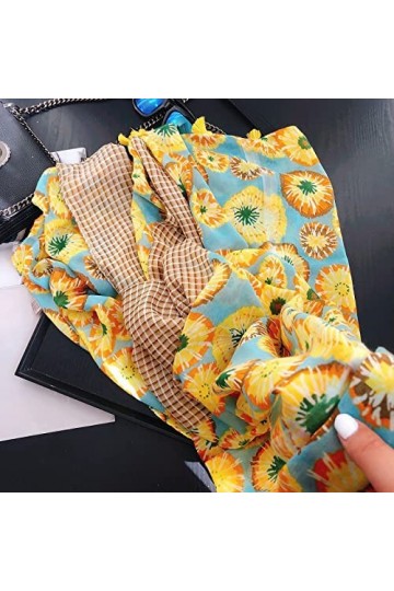 WYCSDD Espagne Mode Orange Fruit Viscose Châle Écharpe Wrap Pashmina Stole Hijab, 02