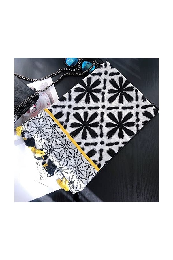 WYCSDD Espagne Marque De Mode Bohème Floral Viscose Châle Écharpe Wrap Pashmina Étole Hijab, 02