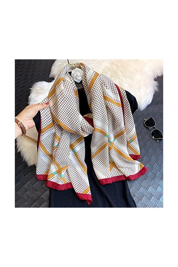 Écharpe Longue En Viscose Légère - Foulard Femme été - Châle Polyvalent Col Enveloppant