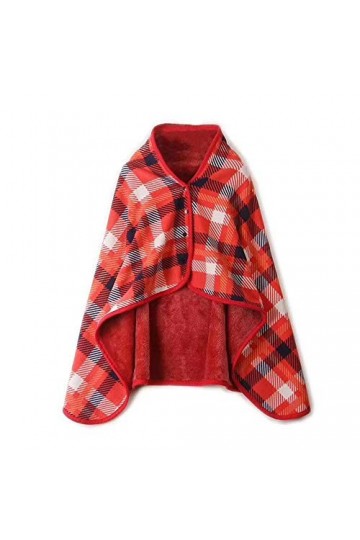 Écharpe dhiver pour femme - Pashmina - En coton doux - À rayures - Épais - Chaud - Carré - À carreaux, d, taille unique