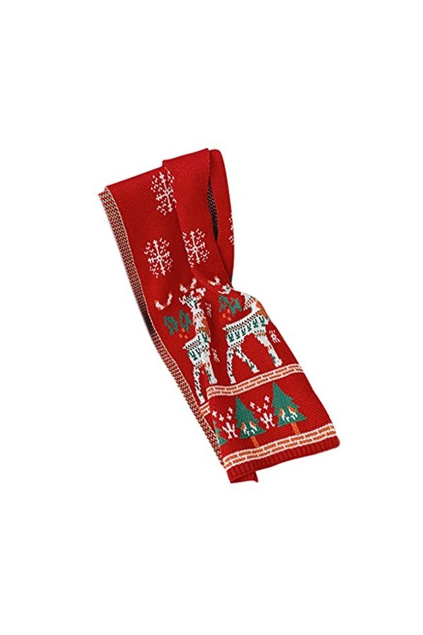 MEIBAOGE Hiver Mode Noël Élégant Dessin Animé Cerf Arbre De Noël Imitation Cachemire Sentir Long Pashmina Écharpe Parent-Enfa