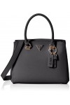 Guess Noelle Girlfriend Satchel, Sac a Main Womens, Black, Taille Unique