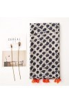 WYCSDD Femmes Mode Peinture À Lencre À Pois Viscose Châle Écharpe Dame Impression Doux Pashmina Étole Wrap Bandana Foulard 1