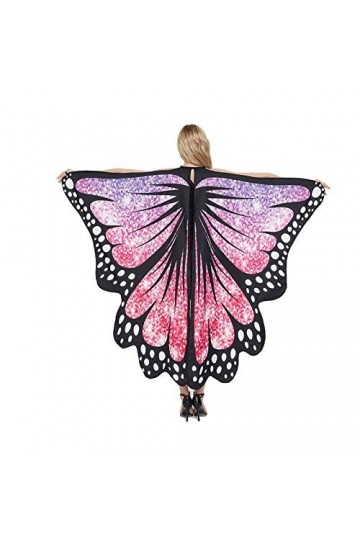 WJCRYPD Manteau Pull Echarpes Etoles Papillon Starry Cape Imprimé Gradient Cape Halloween Décoration De Vacances Cap Imprimé 