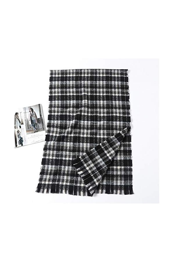 ZNQPLF Écharpe en Cachemire dhiver FEUILLEMENT Femmes Femmes Chemise PLAFT Pays TROUCHES ÉPAYS Pashmina Écharpes Couverture 