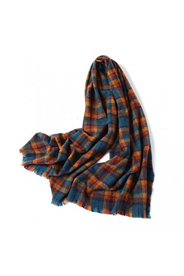 ZNQPLF Écharpe en Cachemire dhiver FEUILLEMENT Femmes Femmes Chemise PLAFT Pays TROUCHES ÉPAYS Pashmina Écharpes Couverture 