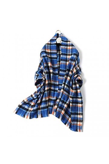 ZNQPLF Écharpe en Cachemire dhiver FEUILLEMENT Femmes Femmes Chemise PLAFT Pays TROUCHES ÉPAYS Pashmina Écharpes Couverture 