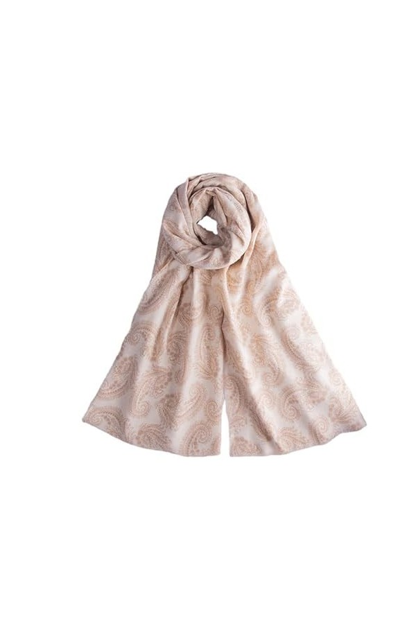 DNLKWGO Écharpe élégante en imitation cachemire pour femme - Imprimé floral - Châles et écharpes pashmina chauds pour temps f