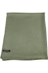 CJ Apparel Couleur unie Design frange népalais écharpe écharpe Wrap Stola jeter tête Wrap Face Cover Pashmina NOUVEAU, vert s