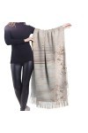 Écharpe en cachemire imprimé paysage de plage – Châle pashmina pour femme, écharpes dhiver pour femme, grand emballage, cade