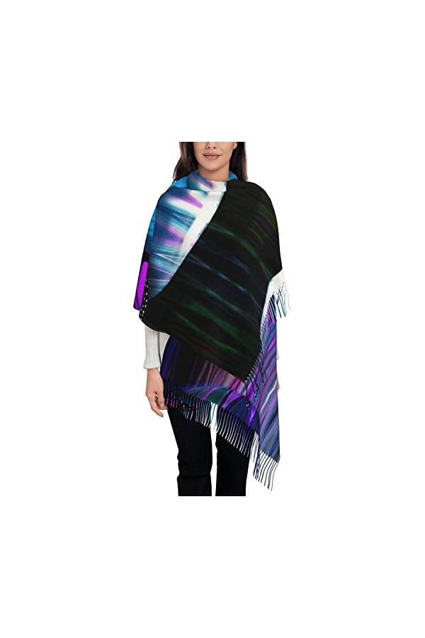 Écharpe en cachemire imprimé papillon coloré – Châle pour femme, taille XL, cadeaux pour femmes, Papillon coloré., taille uni