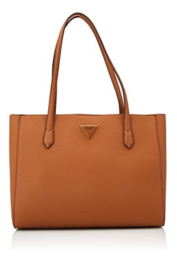 Guess Downtown Chic Turnlock Tote, Sac Femme, Nero, Taille Unique