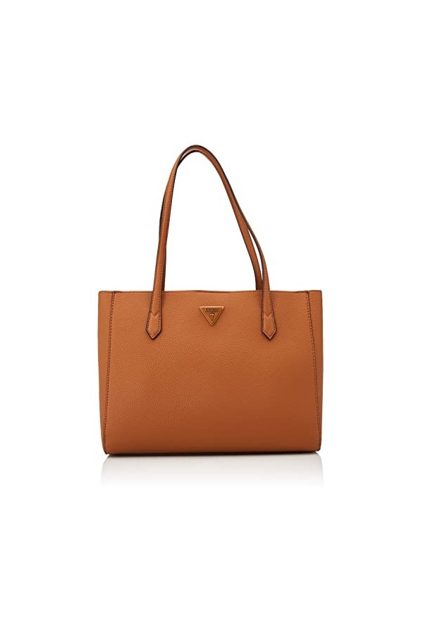 Guess Downtown Chic Turnlock Tote, Sac Femme, Nero, Taille Unique