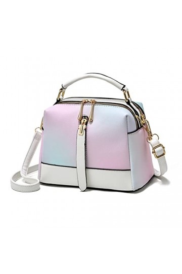NICOLE & DORIS Femme Sac à Main Petit Sac Bandouliere PU Cuir Sac Epaule Multicolore Sac Dépaule Crossbody Fille Messager Ba