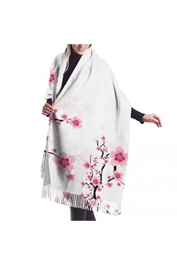 Écharpe en cachemire imprimé floral – Châle pashmina pour femme, écharpes dhiver pour femme, grand emballage, cadeaux pour f