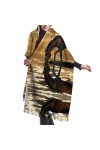 Écharpe en cachemire imprimé nature cheval – Châle pashmina pour femme, écharpes dhiver pour femme, grand emballage, cadeaux