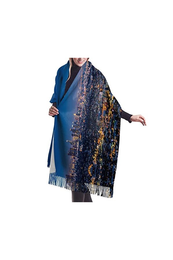 Écharpe en cachemire imprimé coccinelle – Châle pashmina pour femme, écharpes dhiver pour femme, grand emballage, cadeaux po