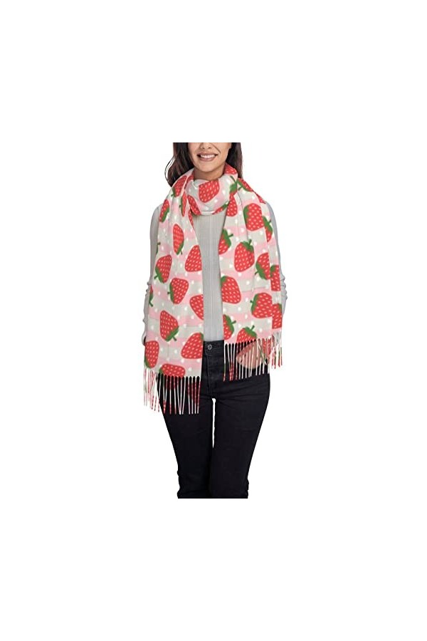 OPSREY Sunset Beach Écharpe à pompons imprimée Pashmina Sentiment Châle Hiver Chaud Écharpe, Système solaire Jupiter Saturne,