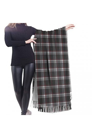 Écharpe en cachemire imprimé rayé – Châle pashmina pour femme, écharpes dhiver pour femme, grand emballage, cadeaux pour fem