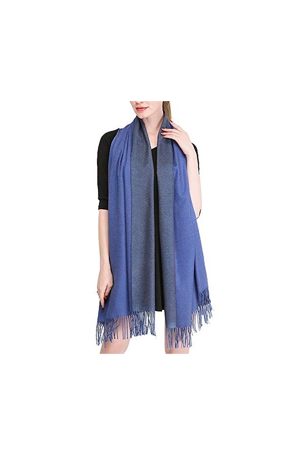 W.Best Écharpe Femmes Élégant Cachemire Foulards Pashmina Pour Automne Hiver Écharpea Chaud de Grande Taille, 200 * 70 cm,Zs0