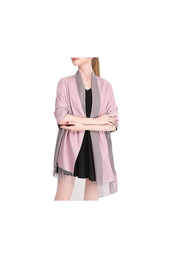 W.Best Écharpe Femmes Élégant Cachemire Foulards Pashmina Pour Automne Hiver Écharpea Chaud de Grande Taille, 200 * 70 cm,Zs0