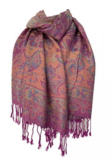 Purple Possum UK - Pashmina - Femme Rose Pink, Green, Orange, Blue 90