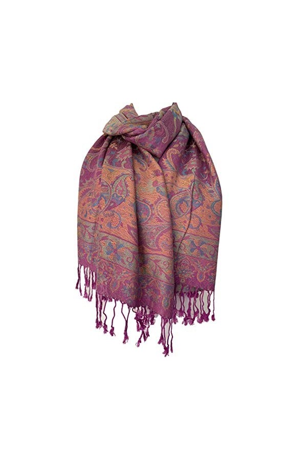 Purple Possum UK - Pashmina - Femme Rose Pink, Green, Orange, Blue 90