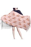 Pancho Femme Chiccokey Dessin Animé Chien Couverture Laine Châle pour Femmes Cachemire Design Pashmina Mode Soirée Foulards M