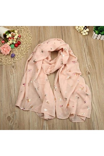 Yalych Châle Pashmina Wrap Écharpes Longues Femmes Écharpe Étole Imprimé Écharpe Multi Colo Rayé Écharpe Décoration de la Rob