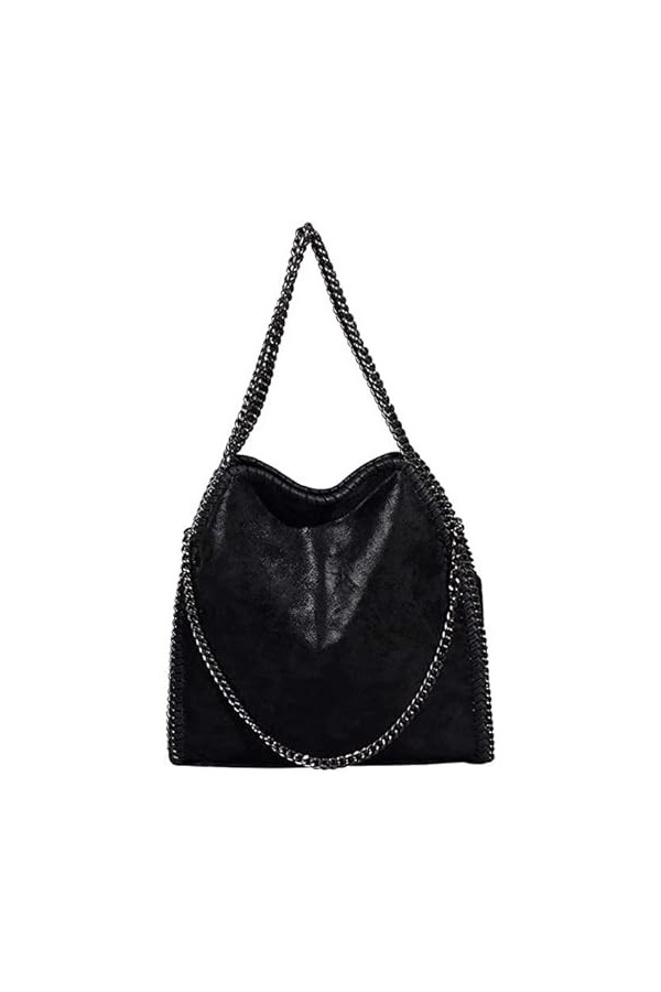 KINGGOO Conception de la Chaîne Étanche Sac Cabas Femme Hobo Bag Faux Cuir Grande Capacité Cabas Fourre Tout pour Faire du Sh