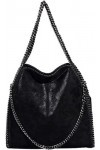 KINGGOO Conception de la Chaîne Étanche Sac Cabas Femme Hobo Bag Faux Cuir Grande Capacité Cabas Fourre Tout pour Faire du Sh