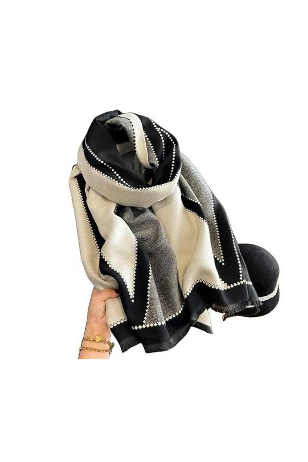 BORATO Cache Cou Écarpe En Cachemire DHiver Design Des Conceptions De Chevaux Couvertures De Pashmina-Wy-Y06-1