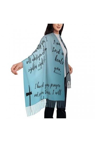 Châle de prière écharpe pashmina châle inspirant religieux guérison chrétienne pasteur cadeau dappréciation, multicolore, La